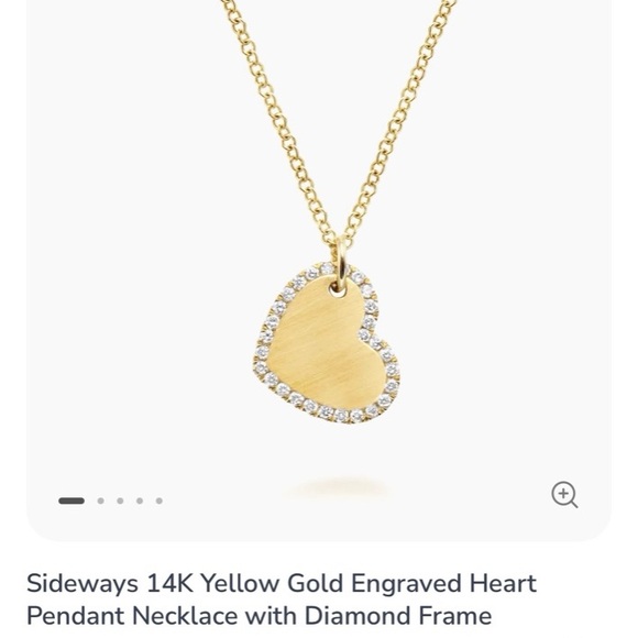 Gabriel & Co Jewelry - Gabriel & Co 14K Gold Diamond Heart Necklace 💎 Retail $1,025
